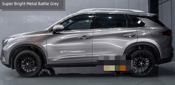 Metallic Combat Grey Gloss ฟิล์มห่อรถยนต์ Anti UV Salt Spray Resistance