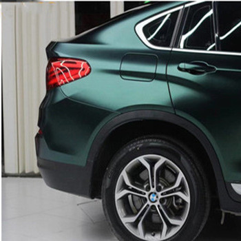 SGS Dark Green Vinyl Wrap Bubble Free Car Wrap ทนต่อการขีดข่วน