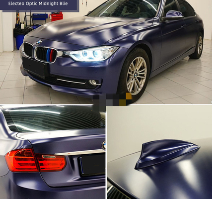 ฟิล์มห่อรถ PET Electric Optic Midnight Blue ไม่ซีดจางกันน้ำ