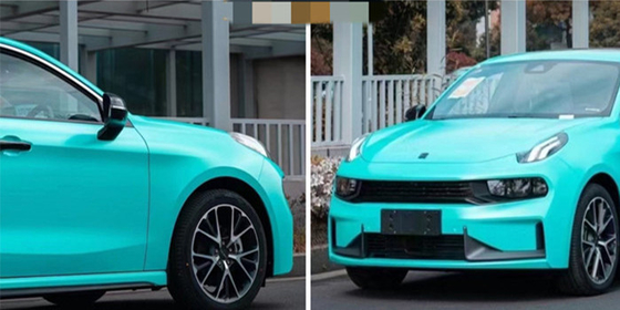 Matte Tiffany Car Wrap Film Air Release พร้อมกาวอะคริลิกแบบถอดได้