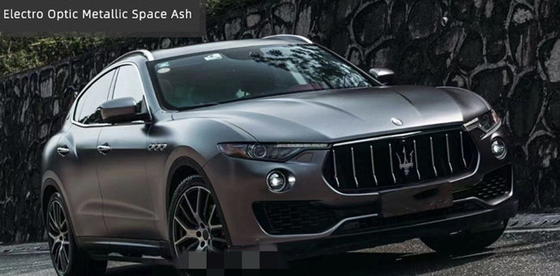 140gsm Matte Car Vinyl Wrap PET Air Release Swipeable Electro Optic Metallic Space Ash ฟิล์มห่ออัตโนมัติ
