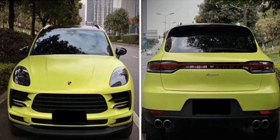 PET Swipeable 60µM Light Bud Green Car Vinyl Wrap กาวอะคริลิกใสแบบถอดได้