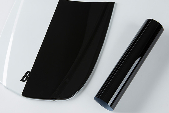 ฟิล์มป้องกันสีรถยนต์เคลือบเงา TPU สีดำเงา Stain Resistant
