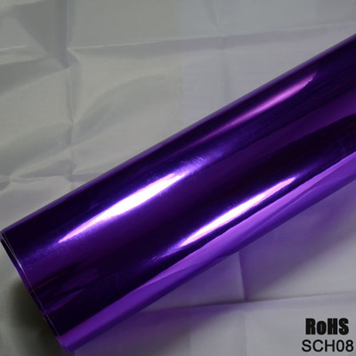 กาวติดรถยนต์ Chrome สีฟ้า รถ ห่อ แบบถอดได้ ไวนิล ห่อ 140gsm