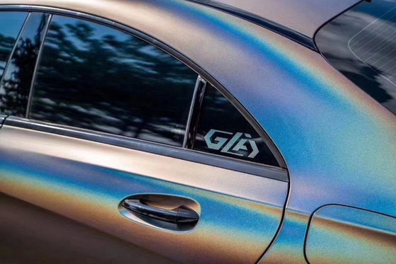 กาวอะคริลิกด้านเลเซอร์สีเทาฟองฟรีรถ ห่อ ไวนิล Air Release 60µM