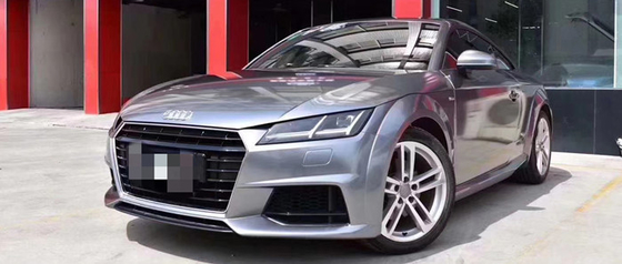 บับเบิ้ลฟรี Swipeable Gloss Car Vinyl Wrap ฟิล์มห่อรถยนต์สีเทาไทเทเนียมสตีล