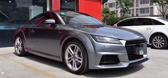 บับเบิ้ลฟรี Swipeable Gloss Car Vinyl Wrap Titanium Steel Grey