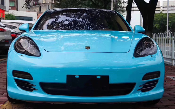 Miami สีฟ้า Ultra High เงา รถ ห่อ ริ้วรอยฟรีสำหรับรถบรรทุก