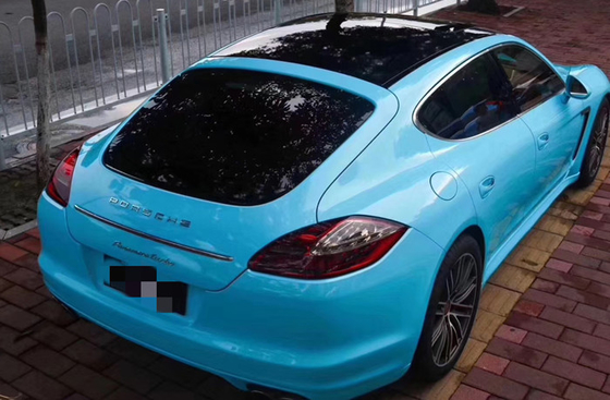 Miami สีฟ้า Ultra High เงา รถ ห่อ ริ้วรอยฟรีสำหรับรถบรรทุก
