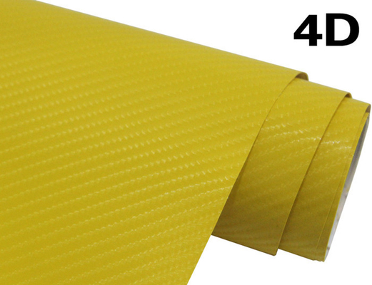 60µM 4D คาร์บอนไฟเบอร์ไวนิลห่อฟองอากาศฟรีไวนิลห่อสำหรับการโฆษณารถยนต์