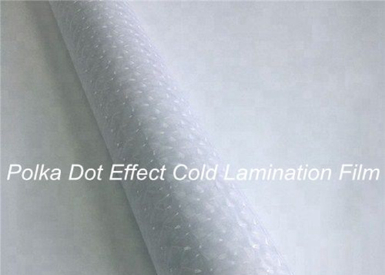 Polka Dot Effect Cold ชัดเจน กาวในตัว เคลือบฟิล์มม้วนทนต่อการขัดถู