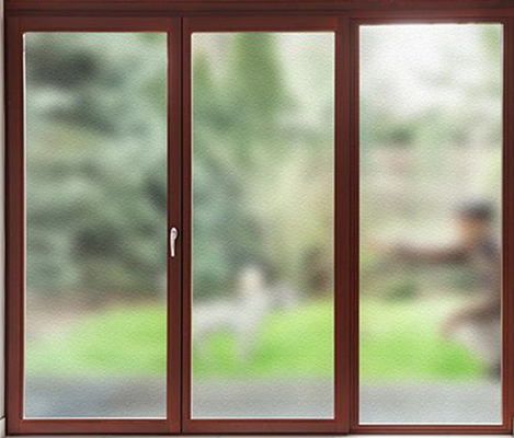 Repositionable 0.8mm ชัดเจน Bathroom Window ฟิล์มความเป็นส่วนตัว Heat Control