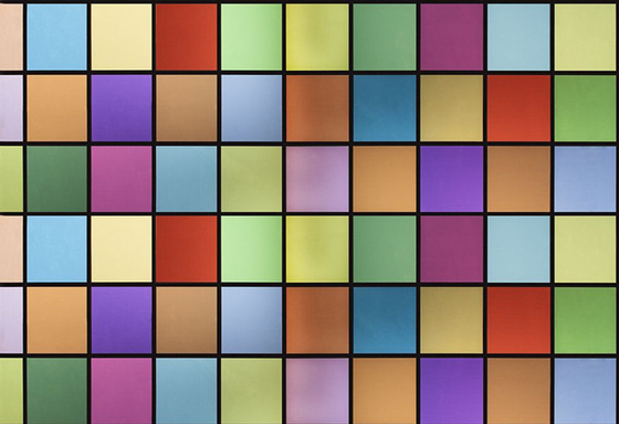 ฟิล์มกระจกหน้าต่างตกแต่งกันแดดลายสี่เหลี่ยมสี
