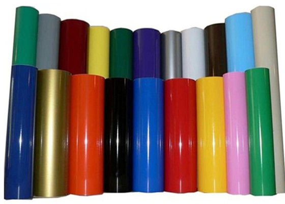 ฟิล์มไวนิลที่ยืดหยุ่นได้ 5 ปี 0.914MX50M ฟิล์มเคลือบสีกาวในตัว