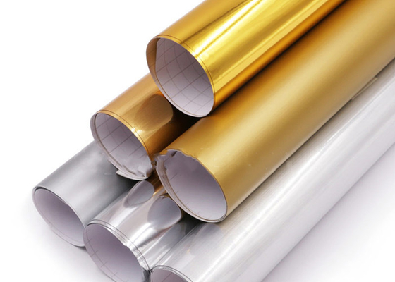 โฆษณาฟิล์มไวนิลตัดสี PVC เมทัลลิกตกแต่ง 0.61MX50M