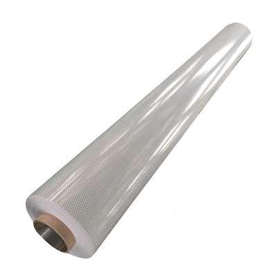 PVC อะคริลิคความหนาแน่นสูง Prismatic แผ่นป้ายจราจรแผ่นสะท้อนแสงสีขาว
