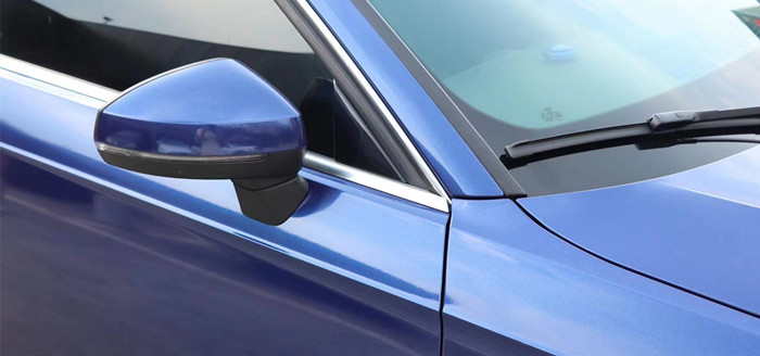 บับเบิ้ลฟรี Galaxy Blue Gloss Car Vinyl Wrap Self Healing กาวอะคริลิคใสที่ถอดออกได้